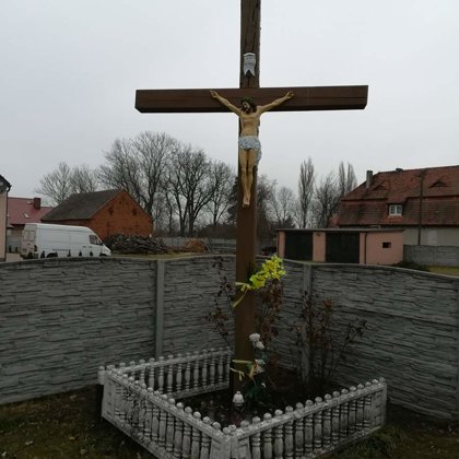 Stacja I - Krzyż w Sławęcicach