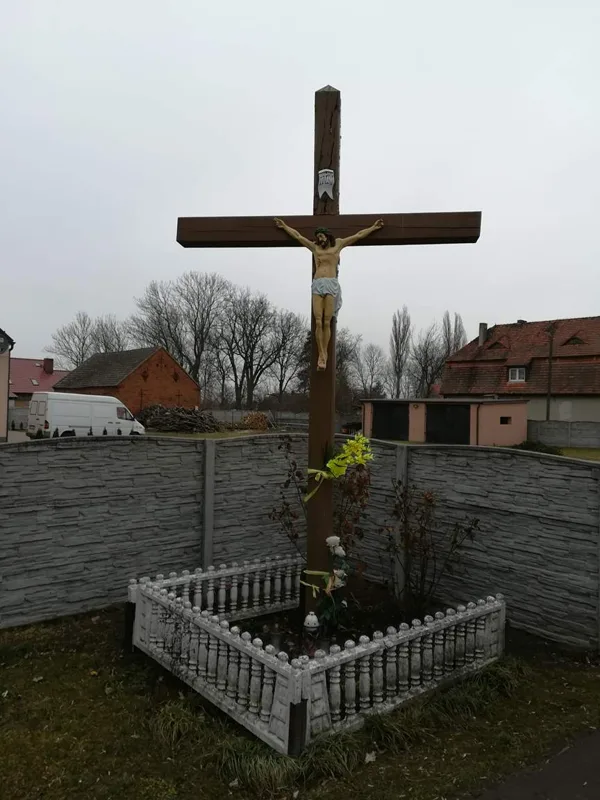 Stacja I - Krzyż w Sławęcicach